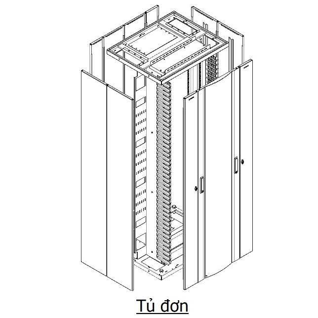 Tủ Rack 42U Vietrack HDX Cabling Rack VRX42-1110