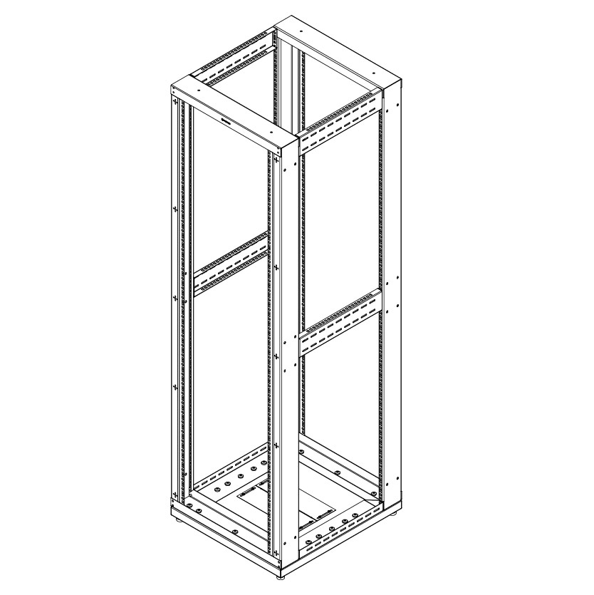 Tủ rack 27U Vietrack 4 Posts Open Rack VRO27-4115