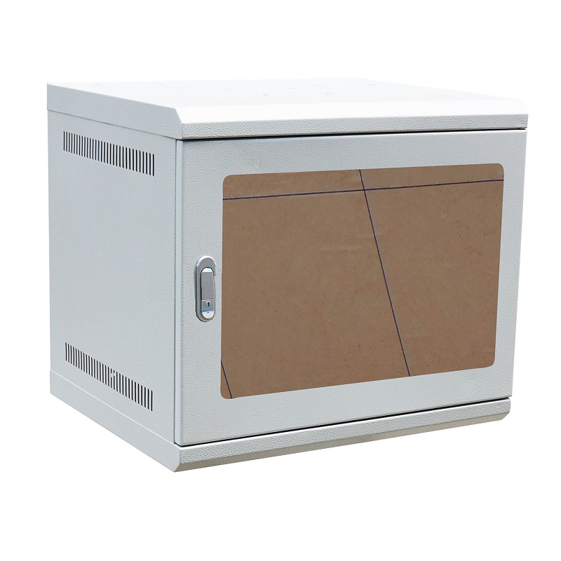 Tủ Rack 9U Treo Tường D450 Mica, Màu Ghi TMC Rack 19 inch TM945WGM-B