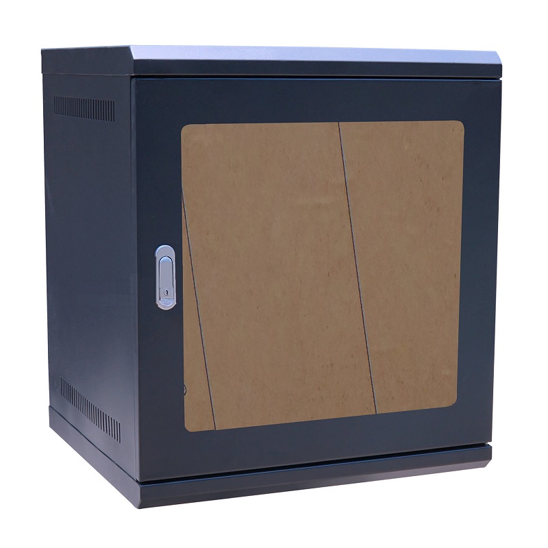 Tủ Rack TMC 12U Treo Tường D500 Cửa Mica, Màu Đen TM125WBM-B