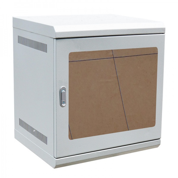 Tủ Rack TMC Treo Tường 12U Sâu 600 Cửa Mica Màu Ghi TM126WGM-B