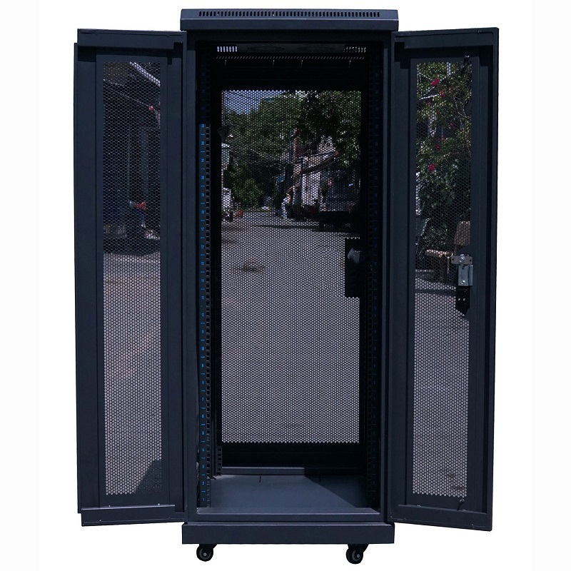 Tủ Rack TMC 19 inch 27U Sâu D800, Cánh đôi trước TM2782BN-B