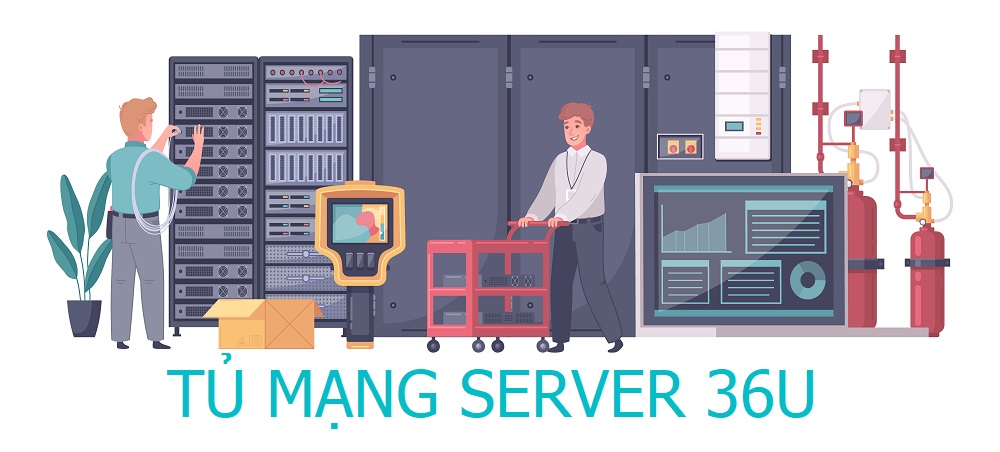 Tủ mạng server 36U - giải pháp bảo vệ thiết bị hiệu quả cho doanh nghiệp