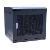 Tủ Rack TMC 10U Treo Tường D500, Cửa Lưới, Màu Đen TM105WBN-B