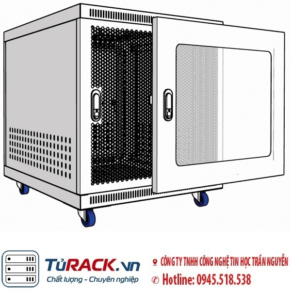 Tủ rack 10U UNR N10U-D500 (H625xW550xD500) - 4