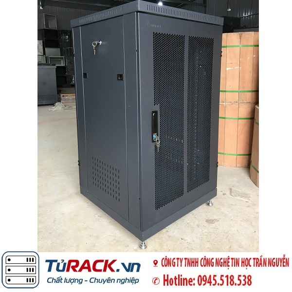Tủ rack server 20U cửa lưới màu đen