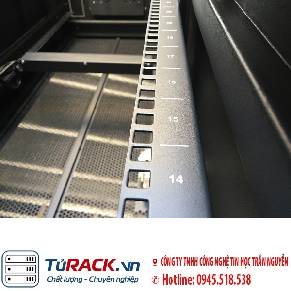 Tủ rack 42U UNR 42UD600-2CL 2 cửa lưới hàng cao cấp - 4
