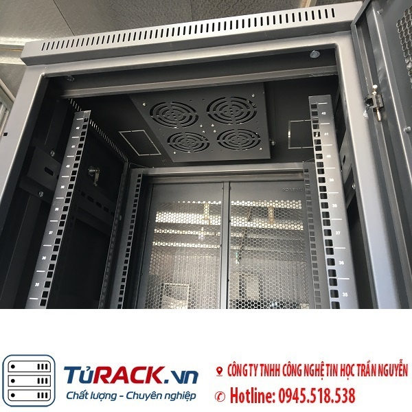Tủ rack 42U UNR 42UD800-2CL 2 cửa lưới hàng cao cấp - 8