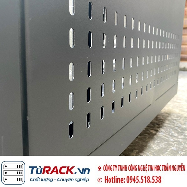 Tủ rack 10U UNR N10U-D600 cửa lưới mẫu mới - 8