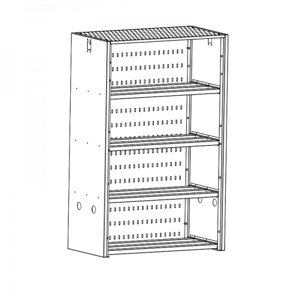 Tủ đựng ắc quy 4 tầng sức chứa 40 bình 12V/45Ah - 1